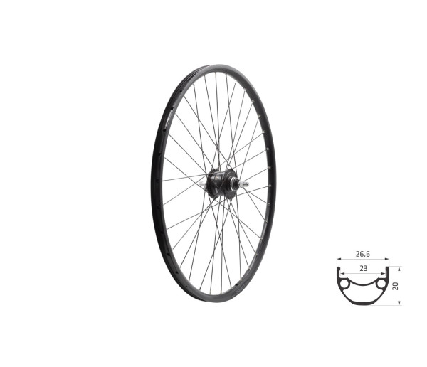 KELLYS Zapletené kolo přední KLS DRAFT DSC 23 Dynamo, 28/29", black