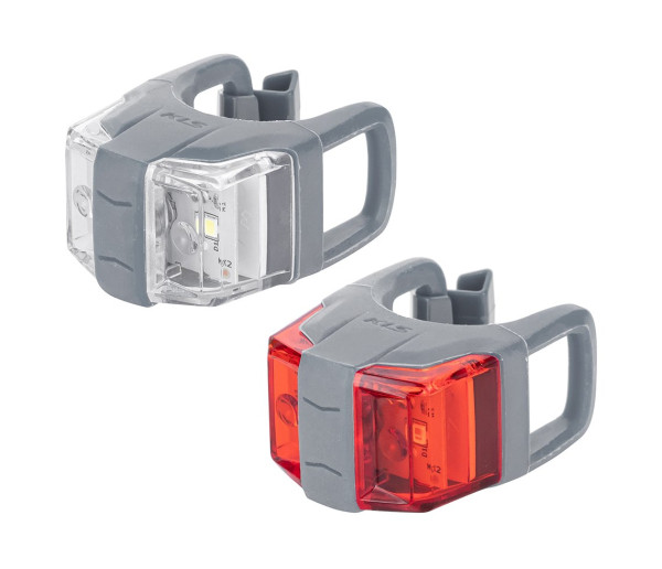 KELLYS Osvětlení set KLS TWINS II, Steel Grey grey