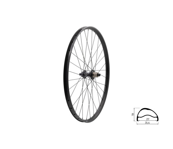 KELLYS Zapletené kolo zadní KLS SEGADOR 27 SL DSC R, 28/29", black black