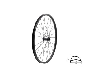 KELLYS Zapletené kolo přední KLS SEGADOR 27 SL DSC F, 28/29", black