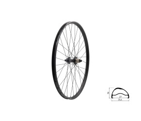 KELLYS Zapletené kolo zadní KLS SEGADOR 27 SL DSC R, 28/29", black