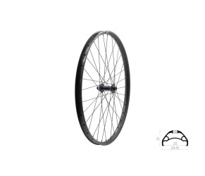 KELLYS Zapletené kolo přední KLS ASESINO 25 DSC F, 27,5", black