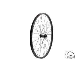 KELLYS Zapletené kolo přední KLS SEGADOR 25 SL DSC F, 27,5", black